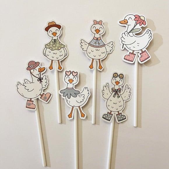Topper Festa Infantil Gansos