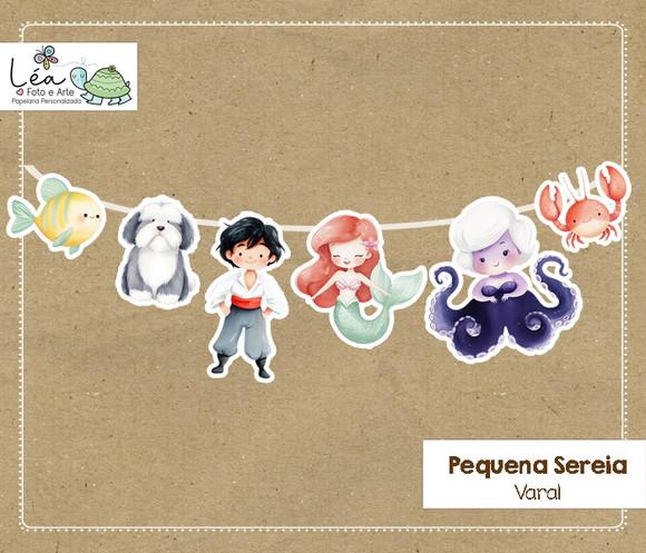 Varal Ariel Pequena Sereia