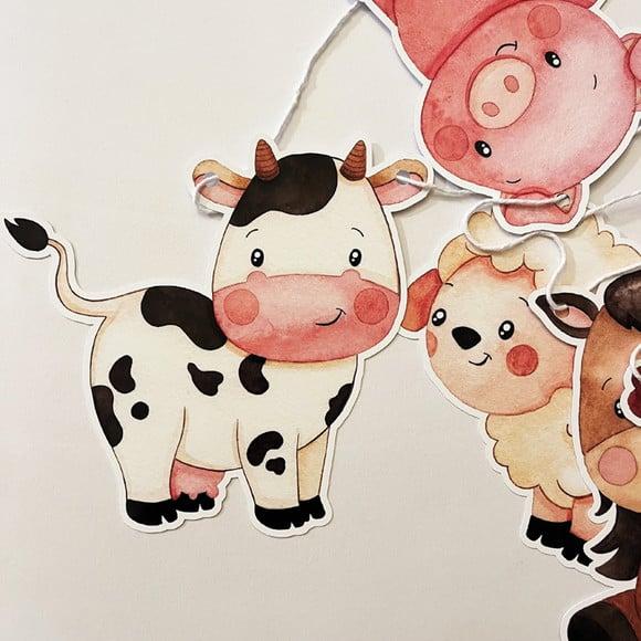 Varal Decorativo Festa Infantil Fazendinha