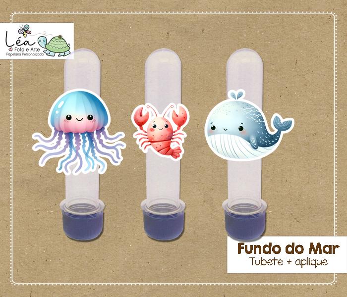 Tubete Festa Fundo do Mar Aquarela