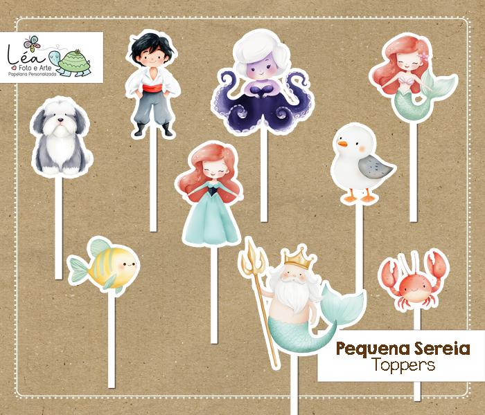 Topper Ariel Pequena Sereia