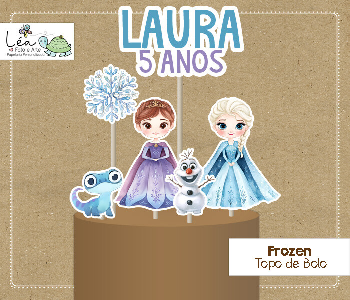 Topo de Bolo Frozen
