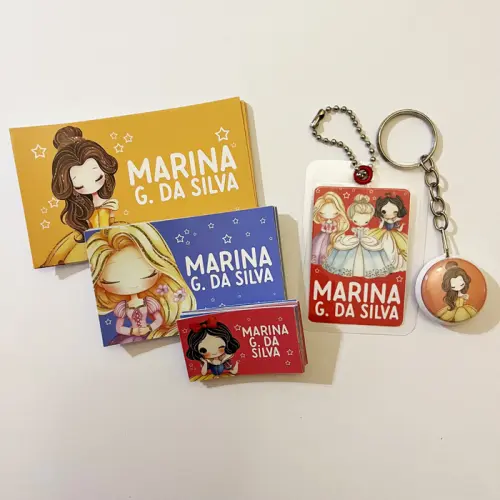 Kit Etiqueta Escolar Princesas