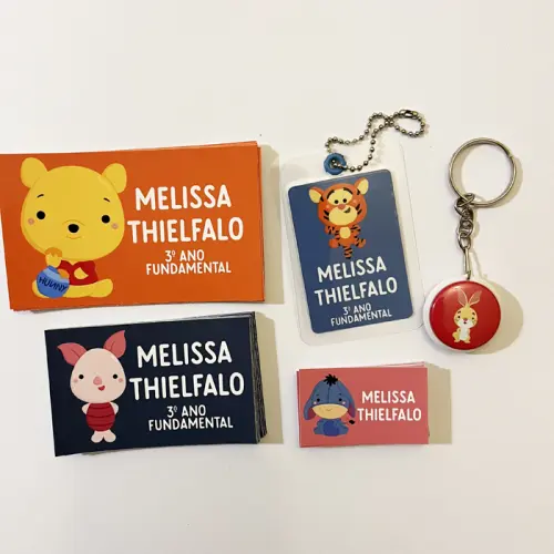 Kit Etiqueta Escolar Ursinho Pooh