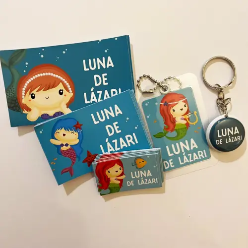 Kit Etiqueta Escolar Sereia