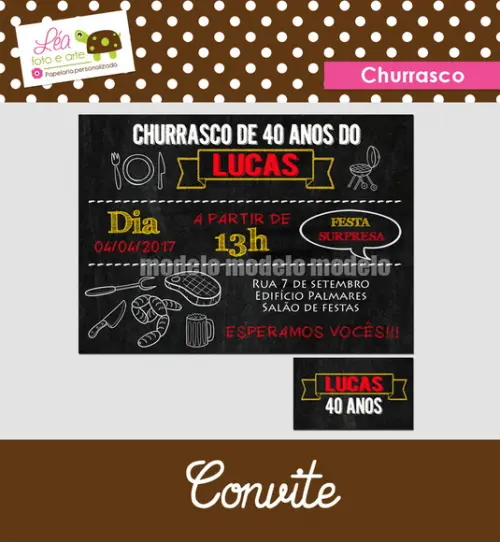 Convite Churrasco