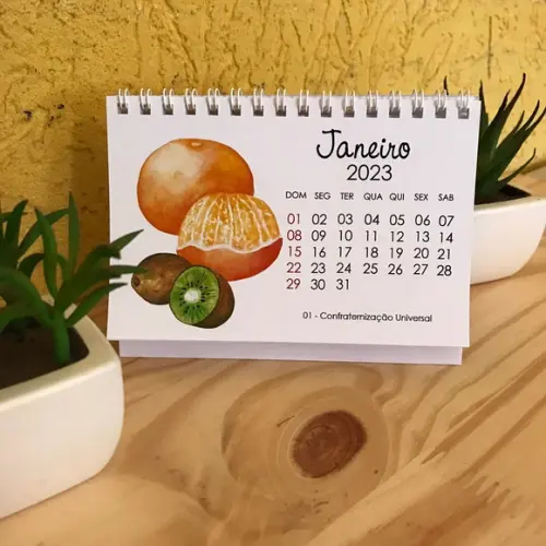 Calendário de Mesa 2026 Nutrição