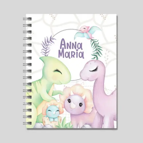 Agenda 2026 Dinossauro Menina