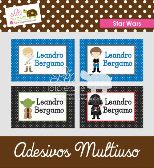 Etiqueta Escolar Star Wars