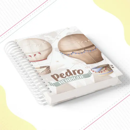 Agenda Baby Balões Menino