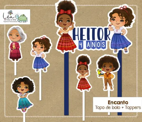 Topo de Bolo Encanto