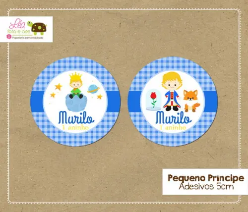 Adesivo Redondo Pequeno Príncipe