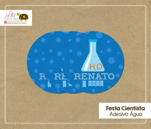 Adesivo água Cientista