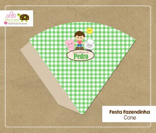 Cone Festa Fazendinha Menino