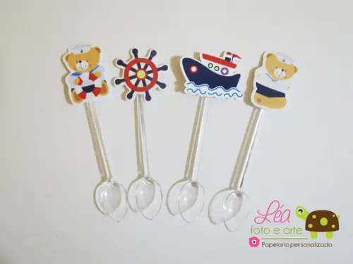 Colherzinha para Docinho Urso Marinheiro