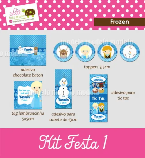 Kit Festa Digital 1 - Frozen