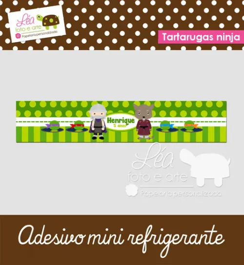 Adesivo Refrigerante Tartarugas Ninja