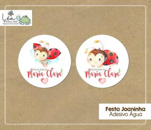 Adesivo água Joaninha