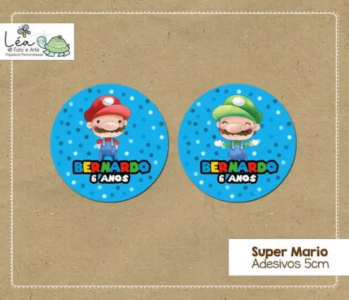 Adesivo Super Mario e Luigi