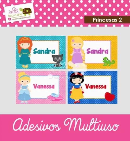 Adesivos Multiuso - Princesas 2