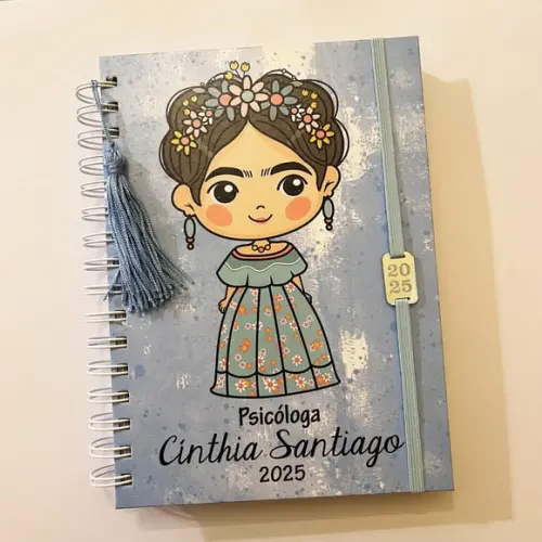 Agenda Frida 2026 Capa Azul