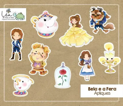 Aplique Bela e a Fera