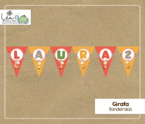 Bandeirola Festa Girafa