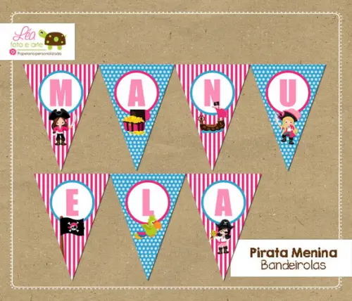 Bandeirola Festa Pirata