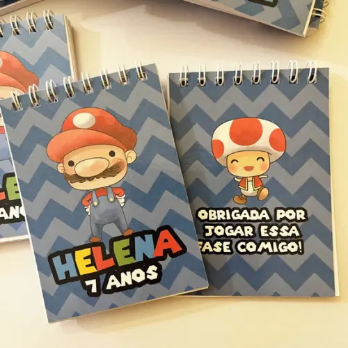 Bloquinho Lembrancinha Festa Super Mario