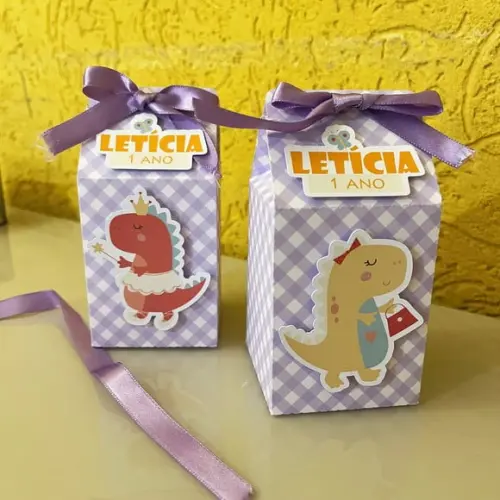 Caixinha Milk Dinossauros Menina