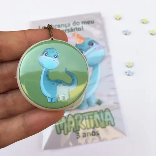 Chaveiro para Lembrancinha Festa Dinossauro