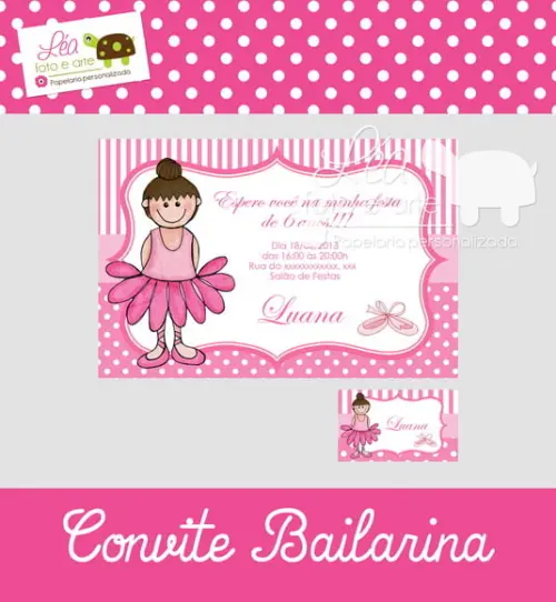 Convite Bailarina