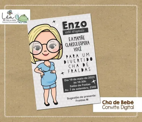 Convite Digital Chá de Bebê
