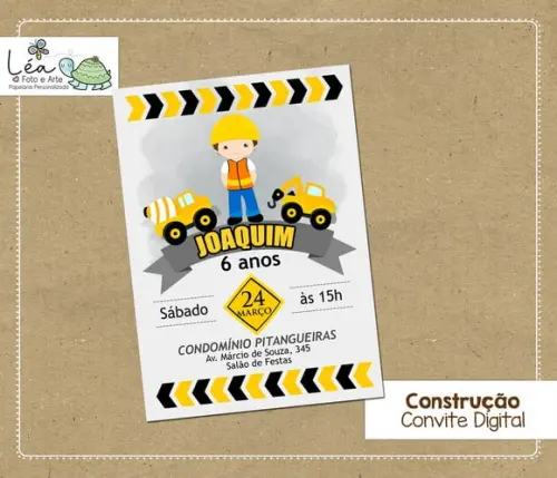 Convite Digital Festa Construção