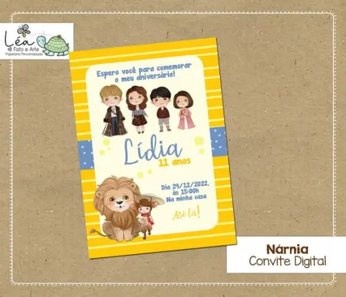 Convite Digital Nárnia
