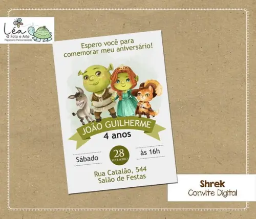 Convite Digital Shrek
