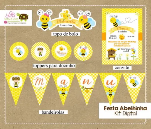Kit Digital Festa Abelhinha