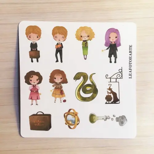 Kit Harry Potter - Cartelas de Adesivos