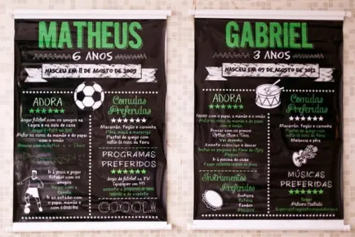 Poster Futebol Chalkboard - arquivo digital
