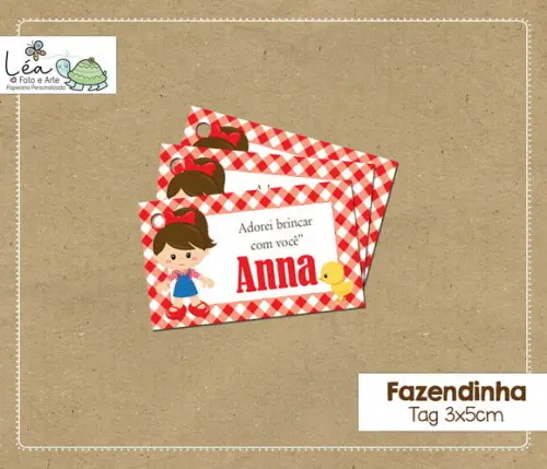 Tag Festa Fazendinha Menina