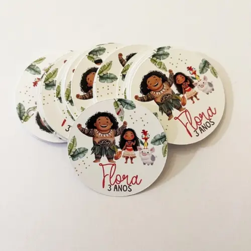 Tag para Lembrancinha Tema Moana