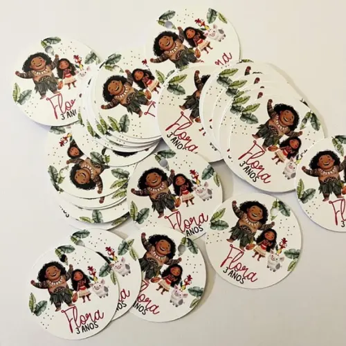 Tag para Lembrancinha Tema Moana