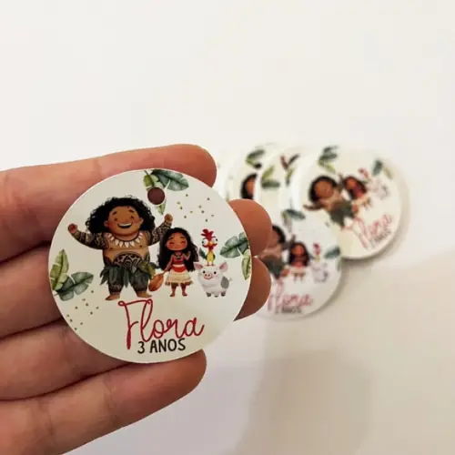 Tag para Lembrancinha Tema Moana