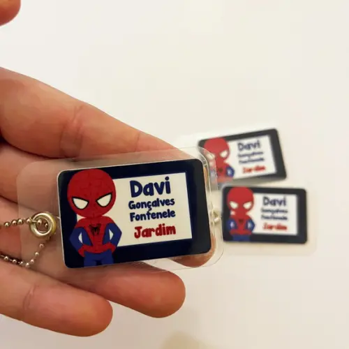 Tag para Mochila Homem Aranha