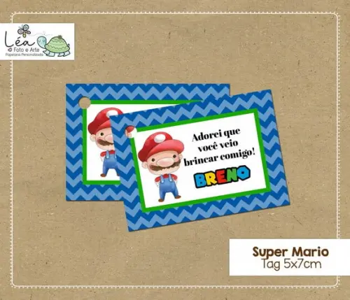 Tag Super Mario 5x7cm