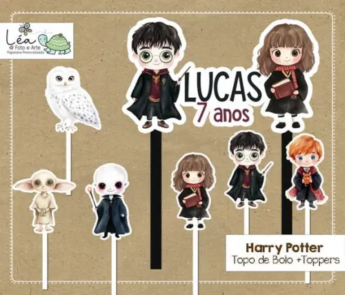 Topo Bolo Festa Harry Potter