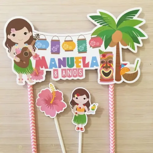 Topo Bolo Festa Hawaí