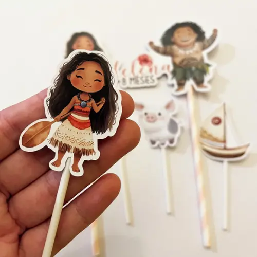 Topo de Bolo Aniversário Moana