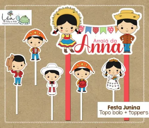 Topo de Bolo Festa Junina