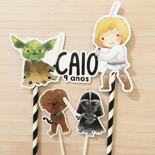 Topo de Bolo Star Wars